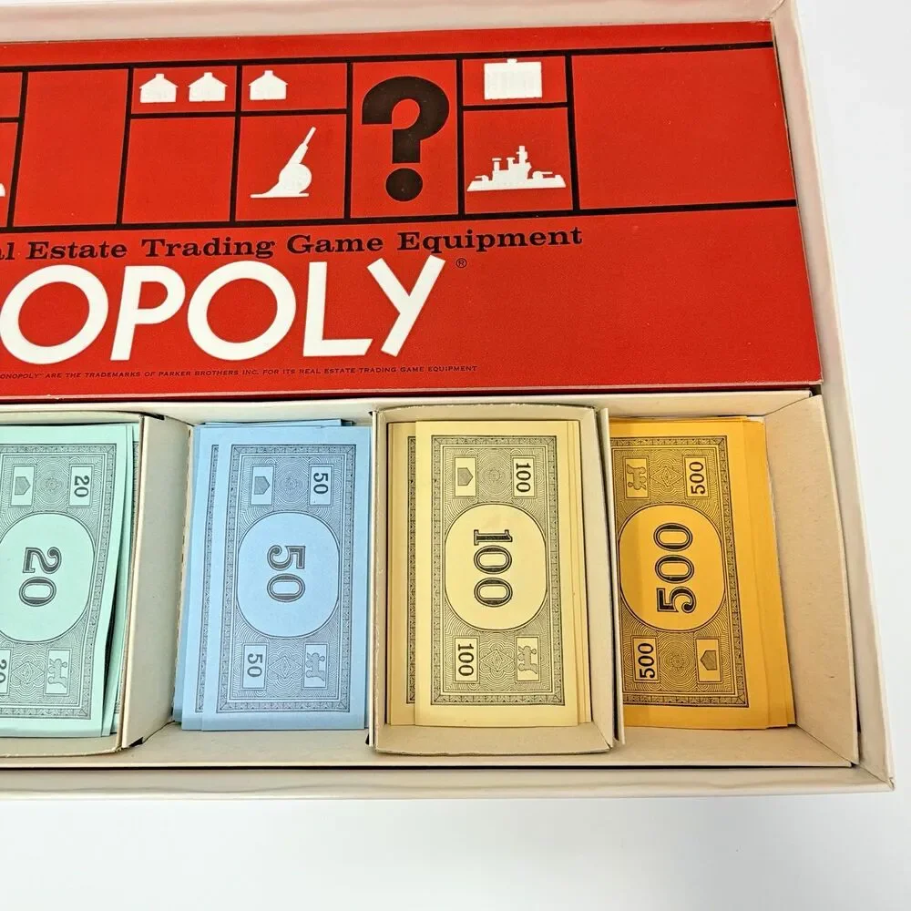 Parker Brothers Monopoly 1961 Vintage Board Game Complete Set Original Pieces